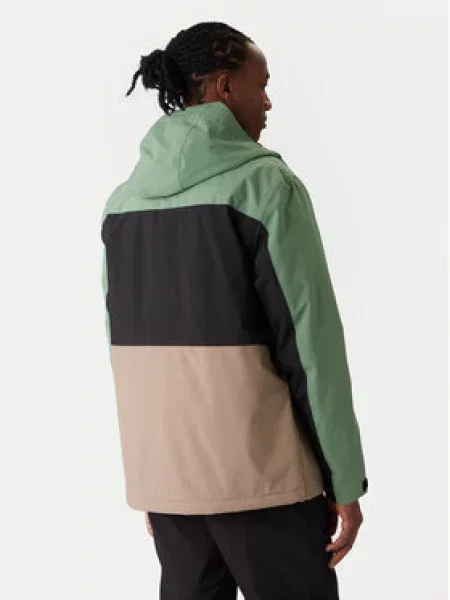 Férfi snowboard kabát Quiksilver Sycamore Block dark ivy. Méret: S zöld