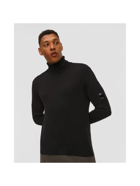 Sweter z golfem C.p. Company czarny