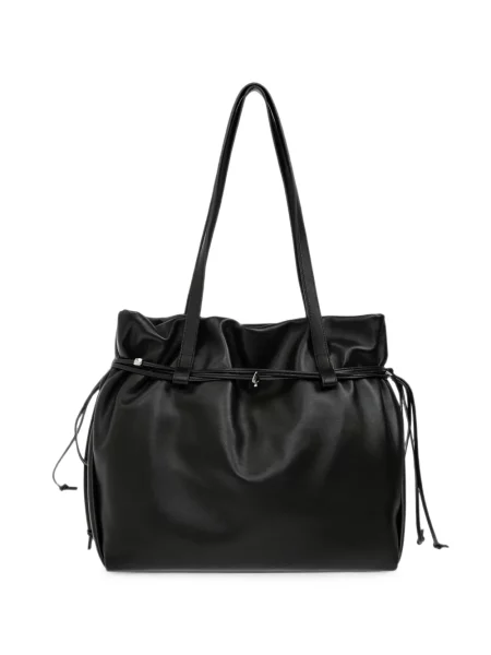 Geantă shopper Kate Spade din piele cu cordon negru