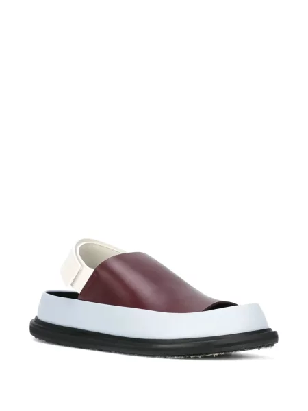 Sandale Marni din piele slingback roșu