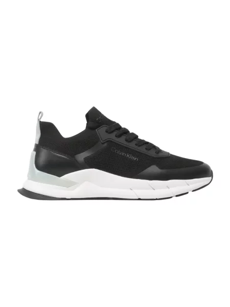 Sneakersy Calvin Klein sznurowane czarne
