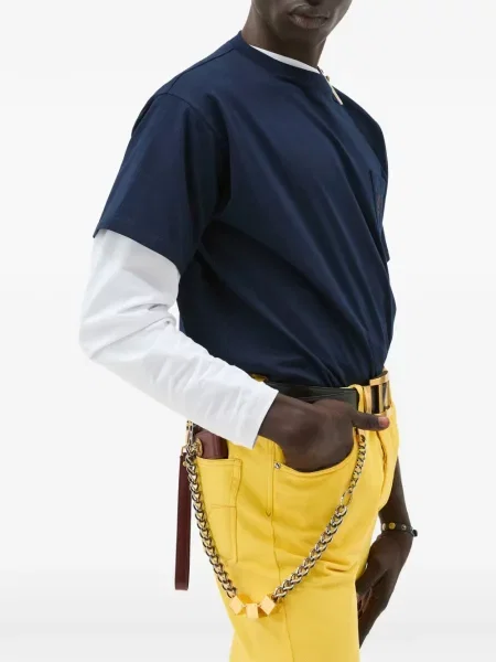 Tricou Versace din jerseu albastru