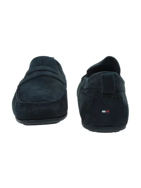 Tommy Hilfiger Mocasini DRIVER | piele întoarsă albastru