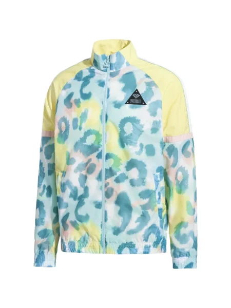 Яке Puma с принт с леопардов принт синьо