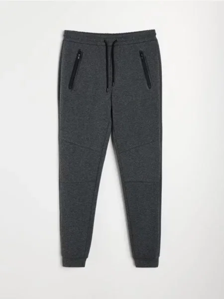 Sinsay Teplákové kalhoty slim fit šedá