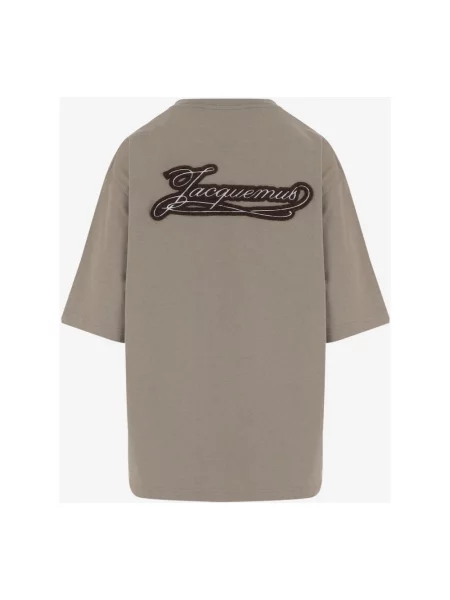 Koszulka Jacquemus z logo beżowa