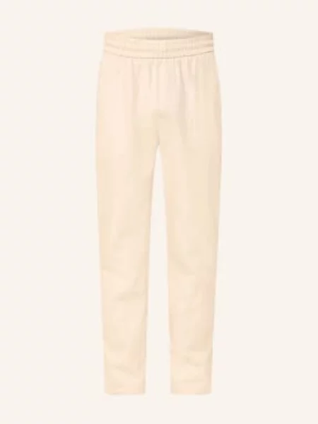 Nowadays Kalhoty Ve Stylu Joggingových Kalhot Regular Fit S Lnem béžová