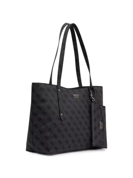 Geantă shopper Guess cu imagine gri