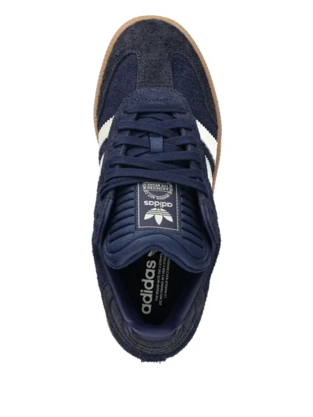 Ριγέ μισό φερμουάρ sneakers Adidas EQT σουέντ μαύρο