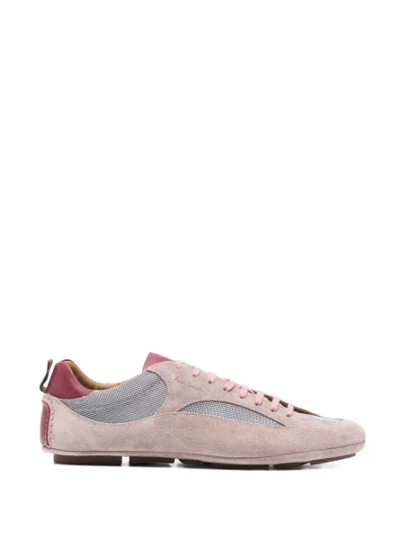 Sneakerși Paul Smith din piele de căprioară roz