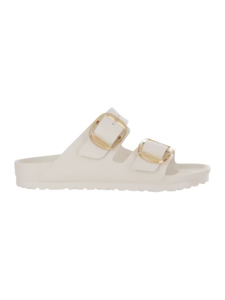 Klapki Birkenstock na sprzączkę beżowe