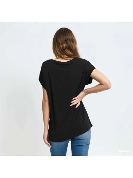 Тениска Urban Classics Ladies Modal Extended Shoulder Tee Black S черно