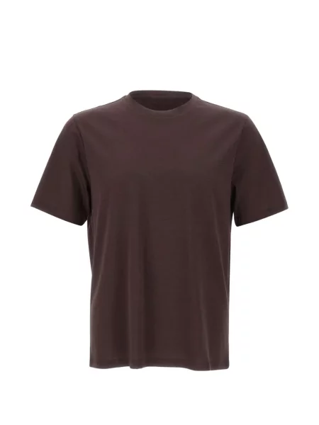 Tricou Kangra cu decolteu rotund maro
