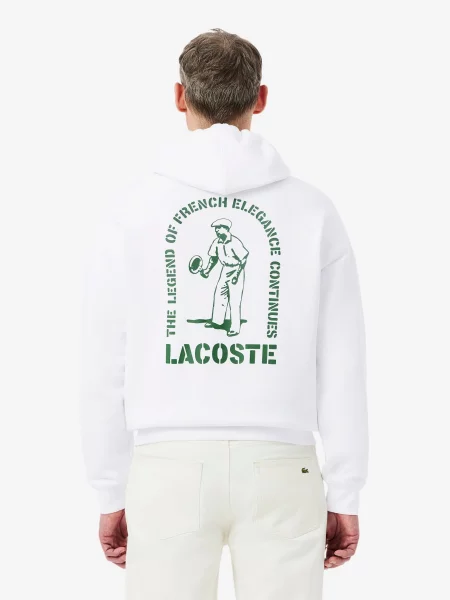 Худи Lacoste белое