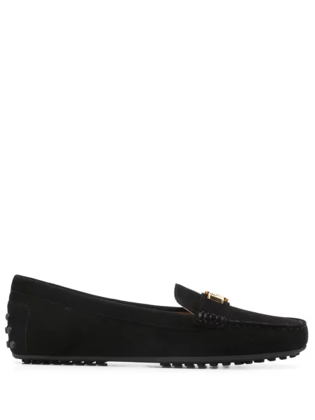 Pantofi loafer Lauren Ralph Lauren din piele de căprioară negru
