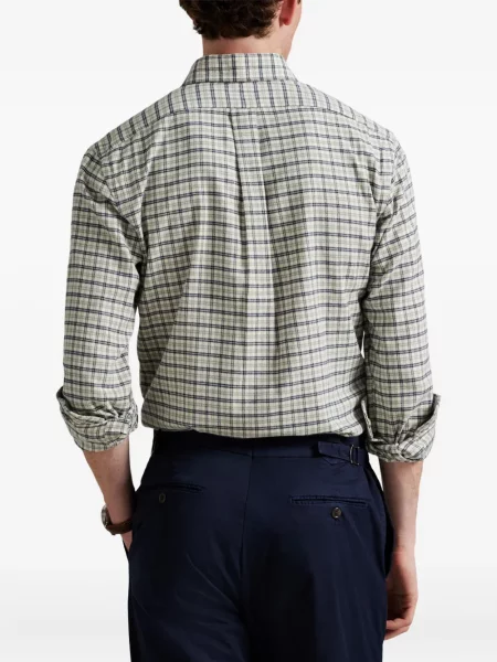 Μικρός κασκέτο Polo Ralph Lauren με χαμηλή μέση υφαίνω διαγωνίως πράσινο