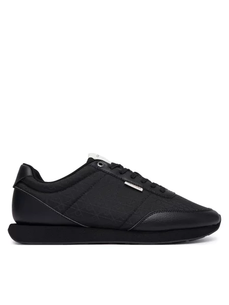 Calvin Klein Αθλητικά Retro Runner T Lth Aop Ny μαύρο