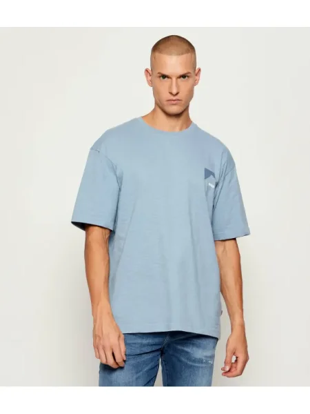 BOSS ORANGE Tricou Te_polar | Relaxed fit albastru