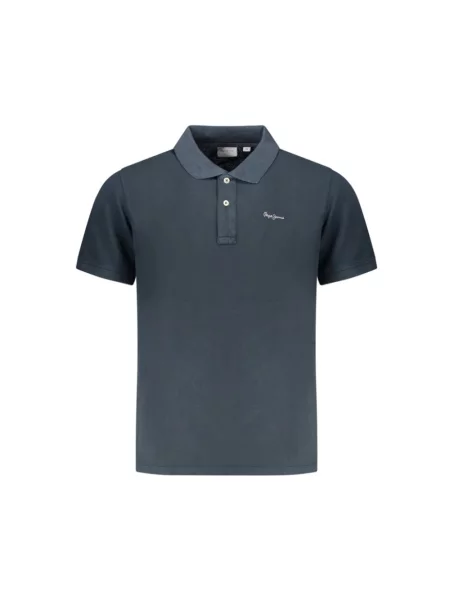 Koszulka polo Pepe Jeans z krótkim rękawem niebieska