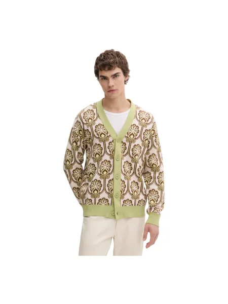 Drôle de Monsieur kardigan Cardigan Tapisserie Florale zielony