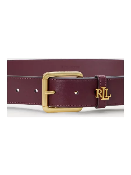 Pasek Ralph Lauren skórzany czerwony