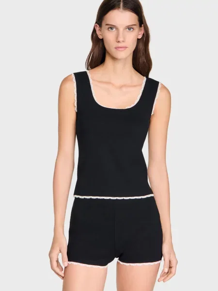 Майка Sandro чорна