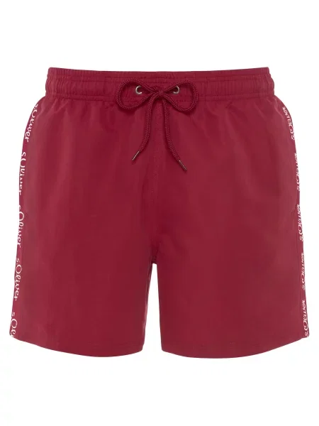S.Oliver Șorturi de baie Noah bordeaux roșu