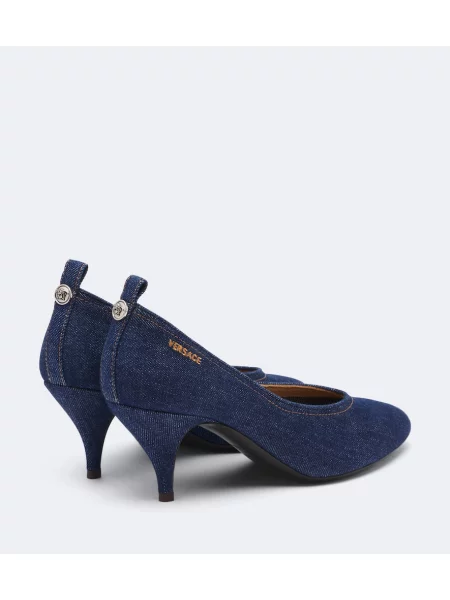Pantofi cu toc Versace albastru