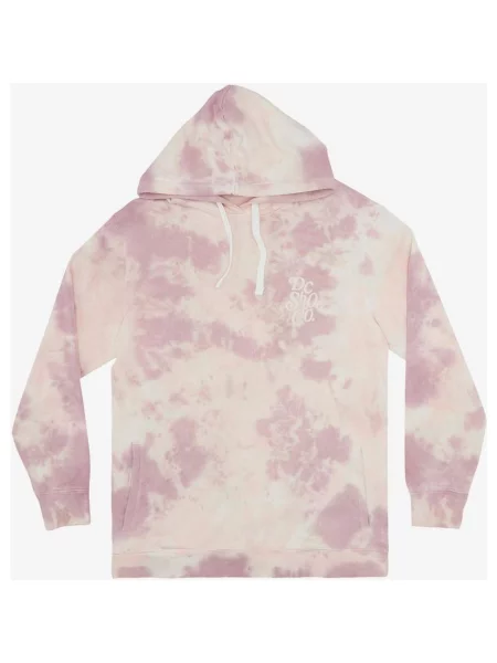 Bluza z kapturem DC Shoes Faded Liliowo-biało-kremowa XS różowa