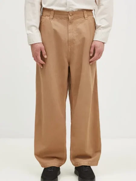Carhartt WIP pantaloni de OG Single Knee Pant drept verde