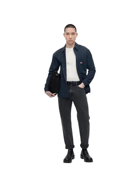Tommy Jeans Přechodná bunda ESSENTIAL námořnická modř modrá