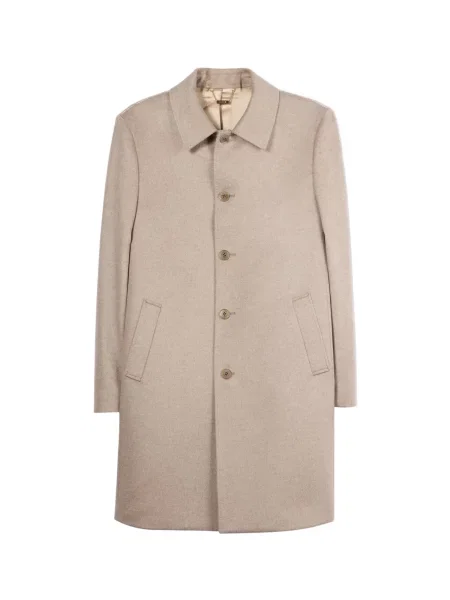 GOBI Cashmere Palton de primăvară-toamnă Men’s Single-Breasted Cashmere Coat taupe gri