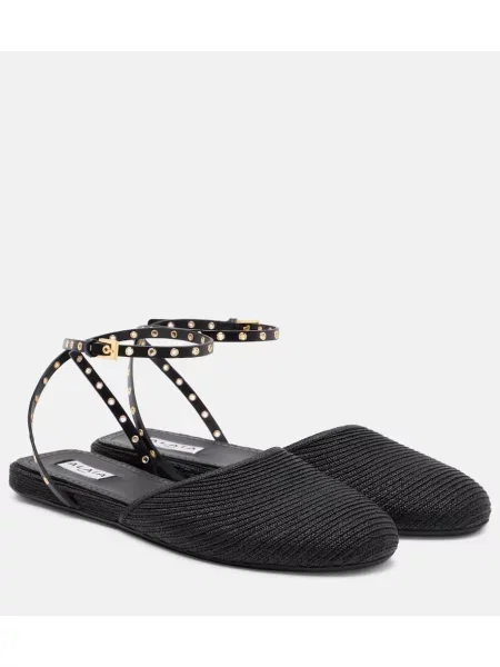 Sandale Alaïa din piele slingback negru