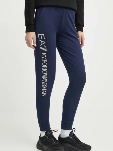 Donji dio trenirke Emporio Armani tamno s tiskom plava