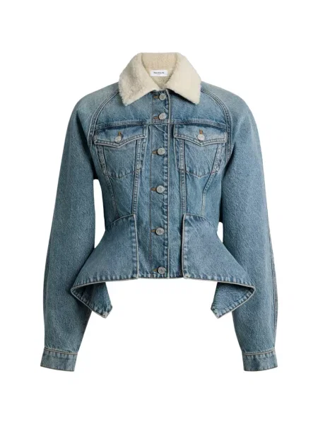 Geacă de blugi Balmain albastru