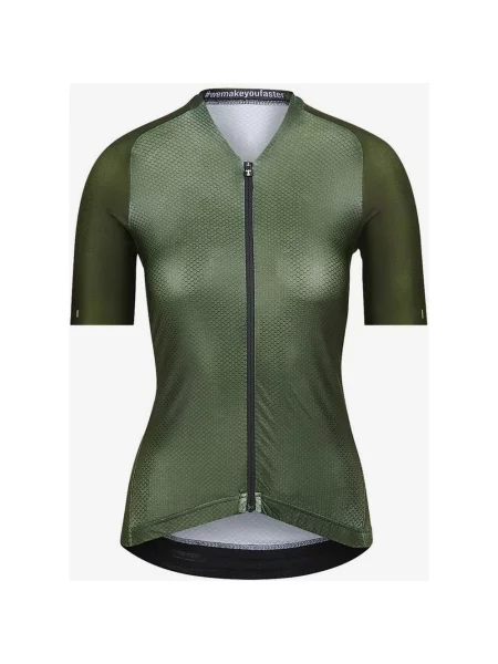 Koszulka z krótkim rękawem Bioracer Icon Coldblack Ciemnozielona XL zielona