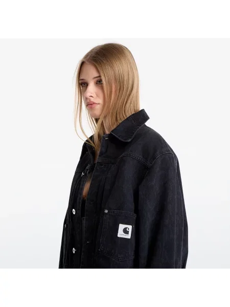 Jakna Carhartt Wip s camo uzorkom crna