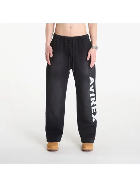 Pantaloni de trening Avirex Distress Icon Sweatpant Black M negru