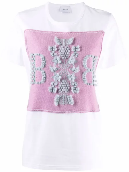 Haftowana koszulka Barrie biała