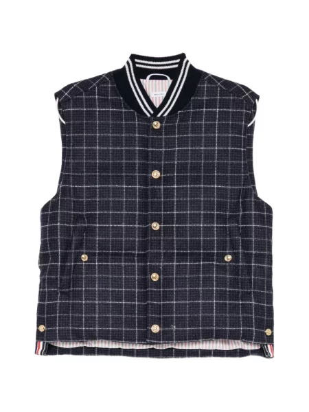 Θραύση πουπουλένιο γιλέκο Thom Browne μπλε