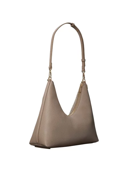 Calvin Klein Kabelka Emblem Hw Pebble Shoulder Bag Béžová hnedá