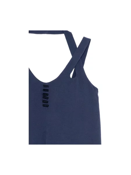 Top Emporio Armani w panterkę żakardowy niebieski