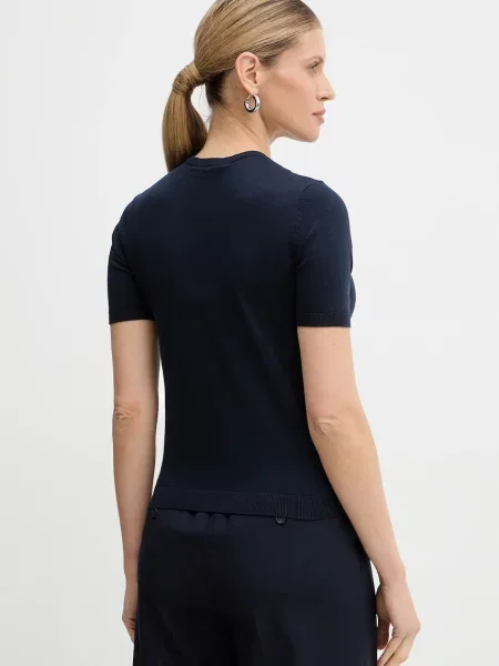Шелковый легкий свитер Weekend Max Mara синий