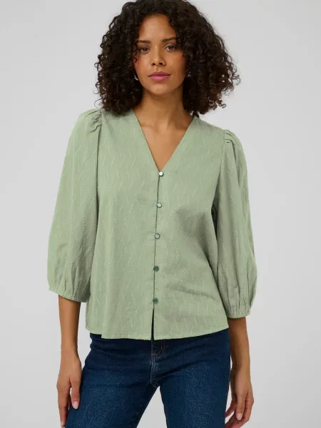 Kaffe Bluză Gabriela pastel verde