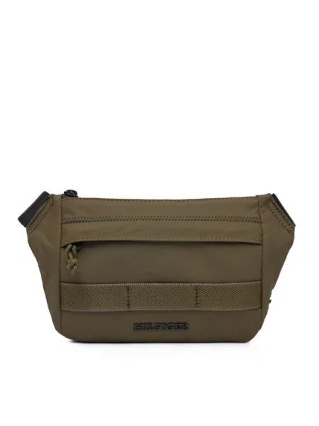 Torbica za okoli pasu Tommy Hilfiger zelena