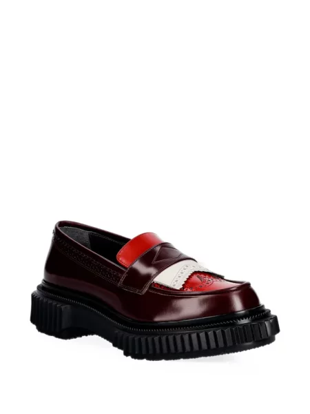 Pantofi loafer Adieu Paris din piele roșu