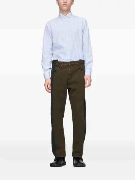 Csíkos puplin ing Maison Margiela kék