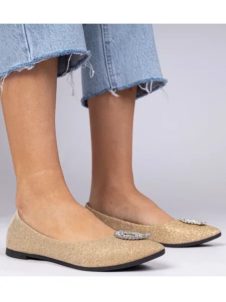 Балеринки D/ceo златисто