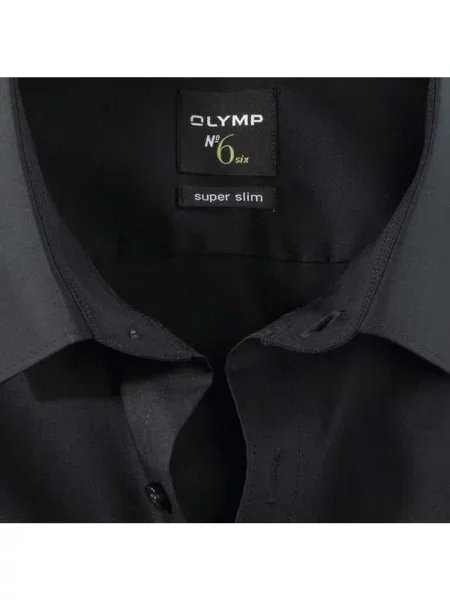 Olymp Koszula No. Six Super Slim schwarz czarna