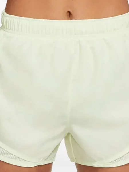 Pantaloni scurți Nike alergare cu talie înaltă în carouri albastru